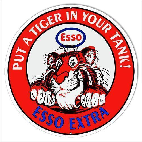 Esso Extra Put A Tiger In Your Tank Metal Sign-Metal Signs-Grease Monkey Garage
