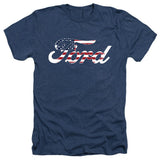 Ford American Flag Logo Short-Sleeve T-Shirt-Grease Monkey Garage
