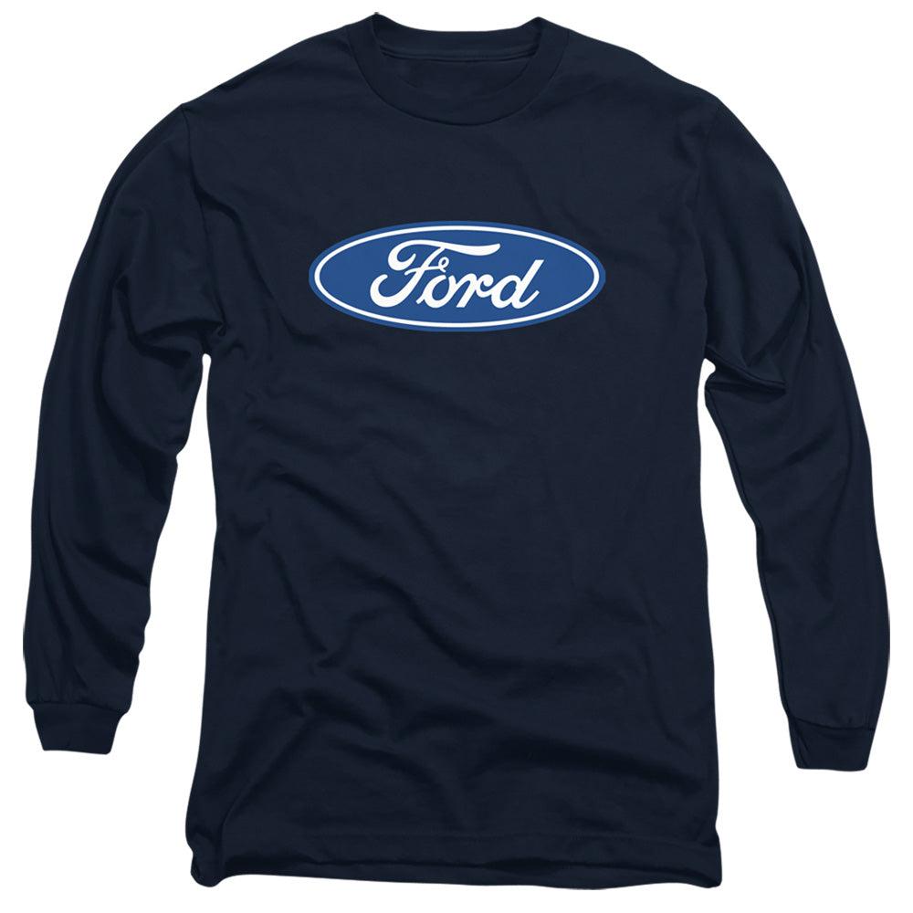 Ford Blue Oval Dimensional Logo Long-Sleeve T-Shirt-Grease Monkey Garage