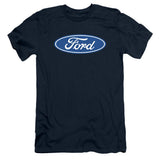Ford Blue Oval Dimensional Logo Short-Sleeve T-Shirt-Grease Monkey Garage