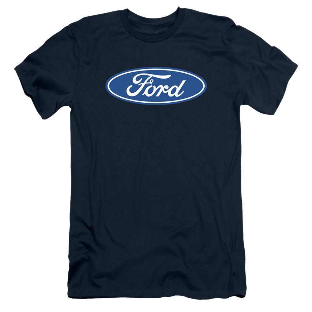 Ford Blue Oval Dimensional Logo Short-Sleeve T-Shirt-Grease Monkey Garage
