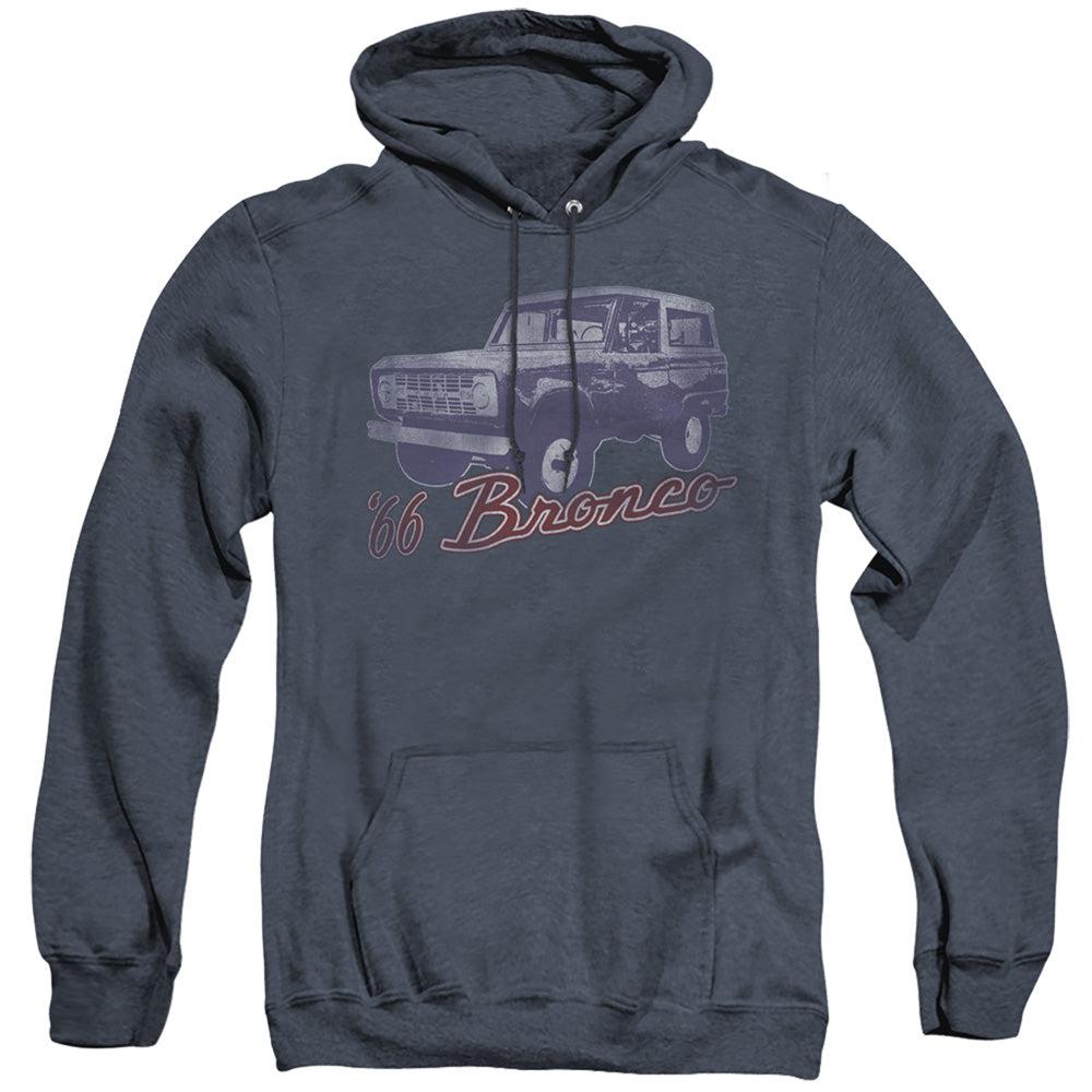 Ford Bronco 66 Bronco Classic Heather Hoodie-Grease Monkey Garage