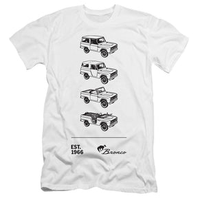 Ford Bronco Est. 1966 Premium Slim Fit Short-Sleeve T-Shirt-Grease Monkey Garage