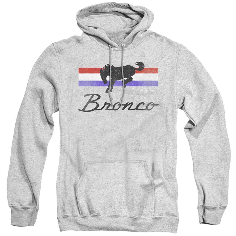 Ford Bronco Red, White, and Blue Stripes Pullover Hoodie-Grease Monkey Garage