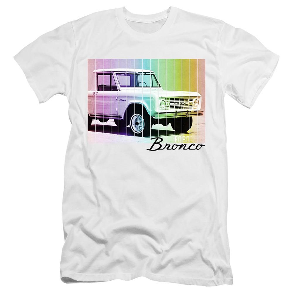 Ford Bronco Retro Rainbow Short-Sleeve T-Shirt-Grease Monkey Garage