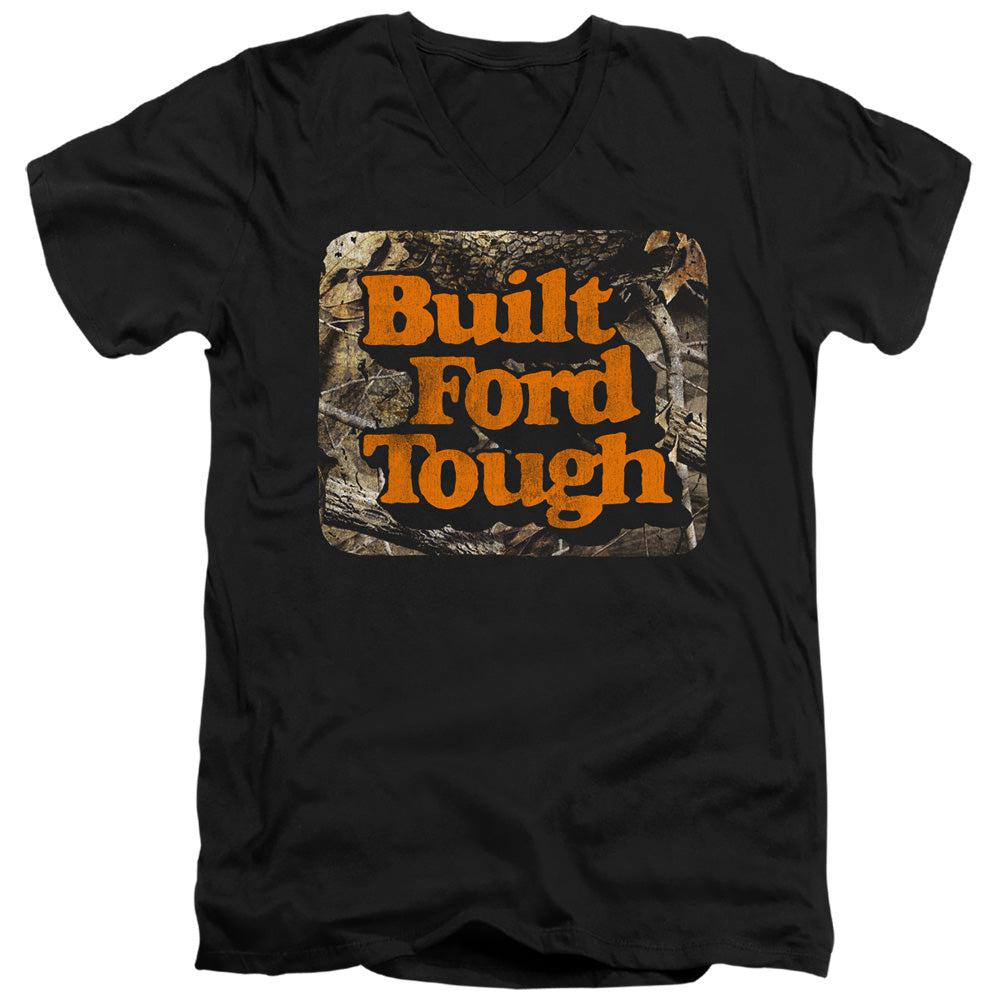 Ford Built Ford Tough Camo Short-Sleeve V-Neck T-Shirt-Grease Monkey Garage