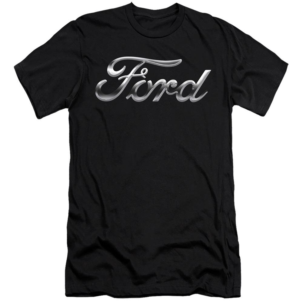 Ford Chrome Ford Script Logo Short-Sleeve T-Shirt-Grease Monkey Garage