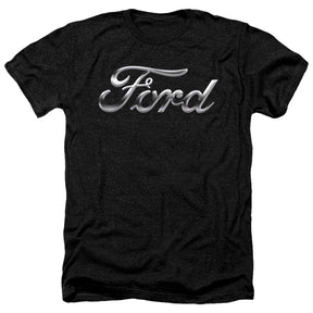 Ford Chrome Ford Script Logo Short-Sleeve T-Shirt-Grease Monkey Garage