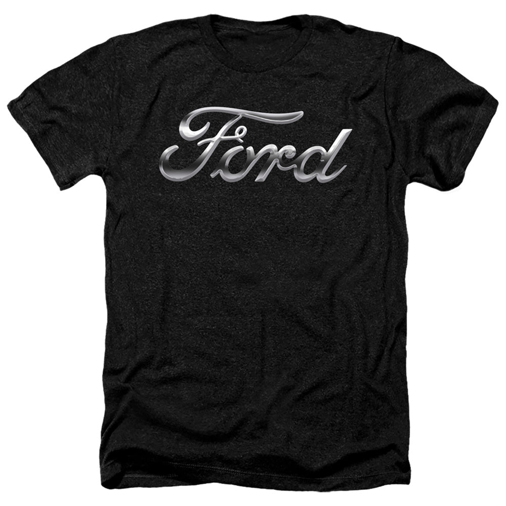 Ford Chrome Ford Script Logo Short-Sleeve T-Shirt-Grease Monkey Garage