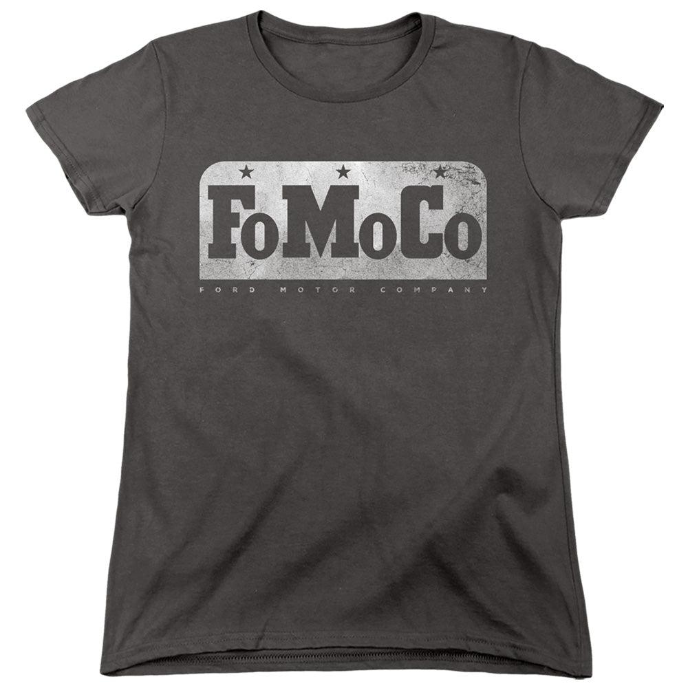 Ford FoMoCo Women's Short-Sleeve T-Shirt-Grease Monkey Garage