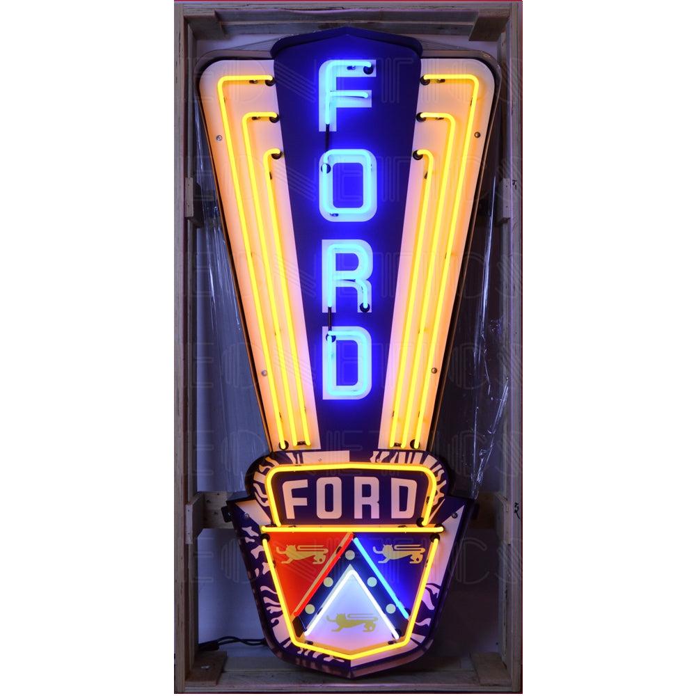 Ford Jubilee Neon Sign in Steel Can-Neon Signs-Grease Monkey Garage