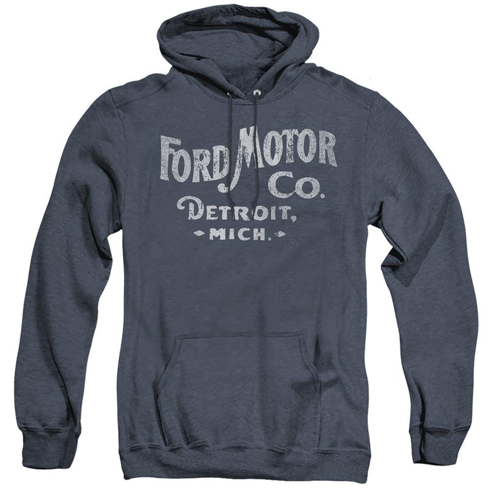 Ford Motor Co Heritage Logo Heather Hoodie-Grease Monkey Garage