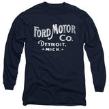 Ford Motor Co Heritage Logo Long-Sleeve T-Shirt-Grease Monkey Garage