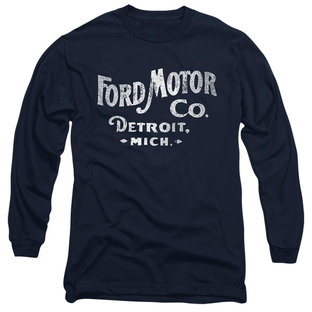 Ford Motor Co Heritage Logo Long-Sleeve T-Shirt-Grease Monkey Garage