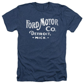 Ford Motor Co Heritage Logo Short-Sleeve T-Shirt-Grease Monkey Garage