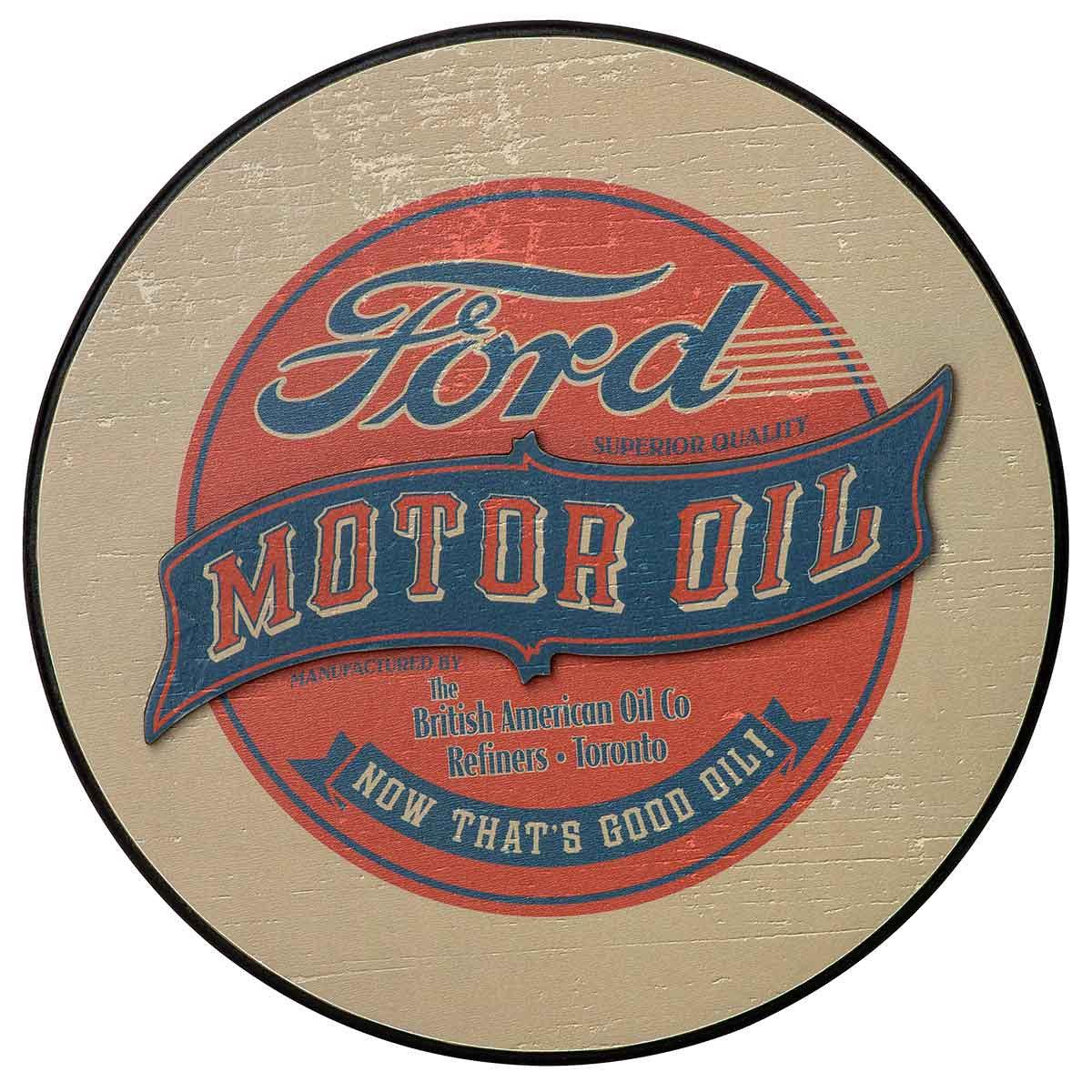 Ford Motor Oil Pub Sign – Grease Monkey Garage
