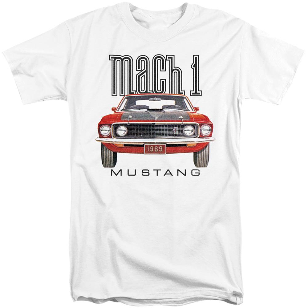 Ford Mustang 1969 Mach 1 Tall Short-Sleeve T-Shirt-Grease Monkey Garage