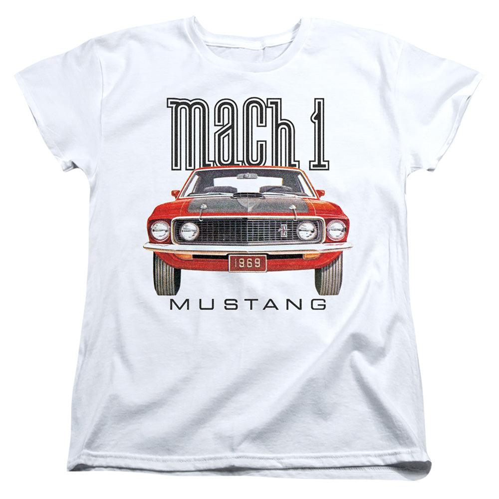 Ford Mustang 1969 Mach 1 Women's Short-Sleeve T-Shirt-Grease Monkey Garage