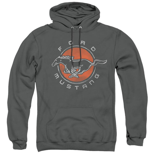 Ford Mustang Circle Pullover Hoodie-Grease Monkey Garage