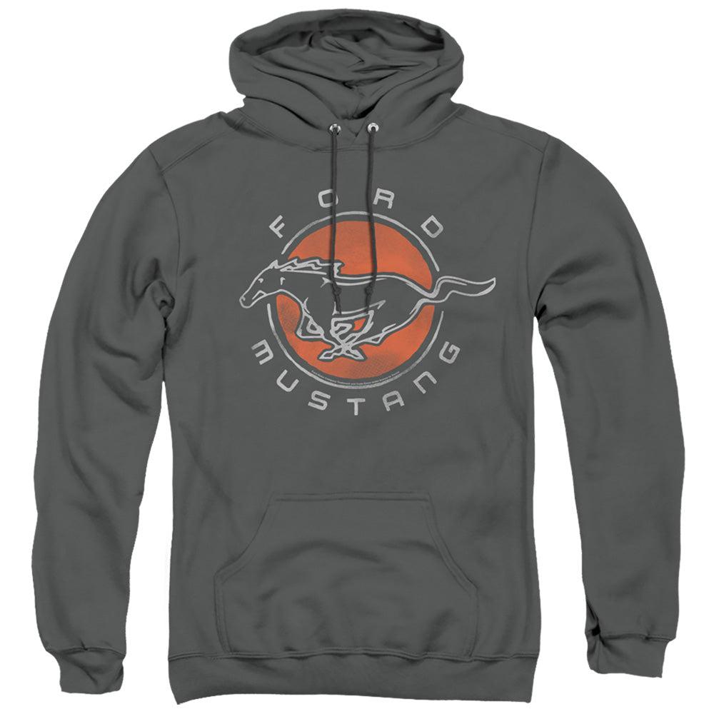 Ford Mustang Circle Pullover Hoodie-Grease Monkey Garage