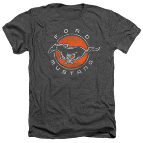 Ford Mustang Circle Short-Sleeve T-Shirt-Grease Monkey Garage