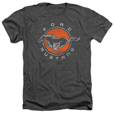 Ford Mustang Circle Short-Sleeve T-Shirt-Grease Monkey Garage