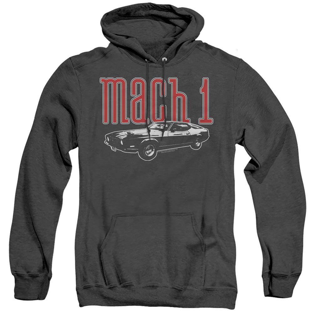 Ford Mustang Mach 1 Heather Hoodie-Grease Monkey Garage