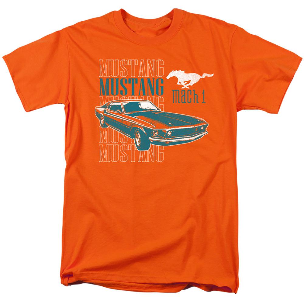 Ford Mustang Mach 1 Repeat Short-Sleeve T-Shirt-Grease Monkey Garage