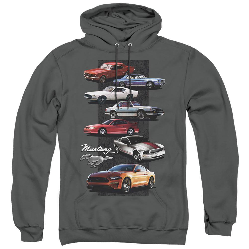 Ford Mustang Stack Pullover Hoodie-Grease Monkey Garage