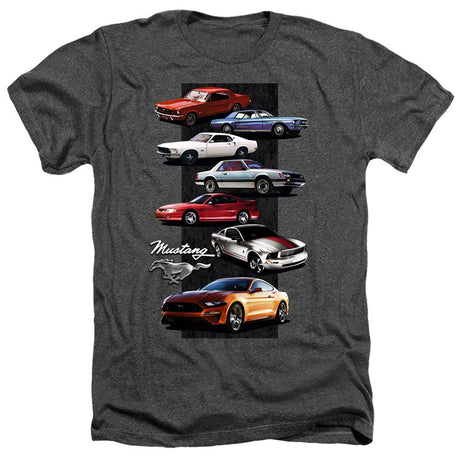 Ford Mustang Stack Short-Sleeve T-Shirt-Grease Monkey Garage