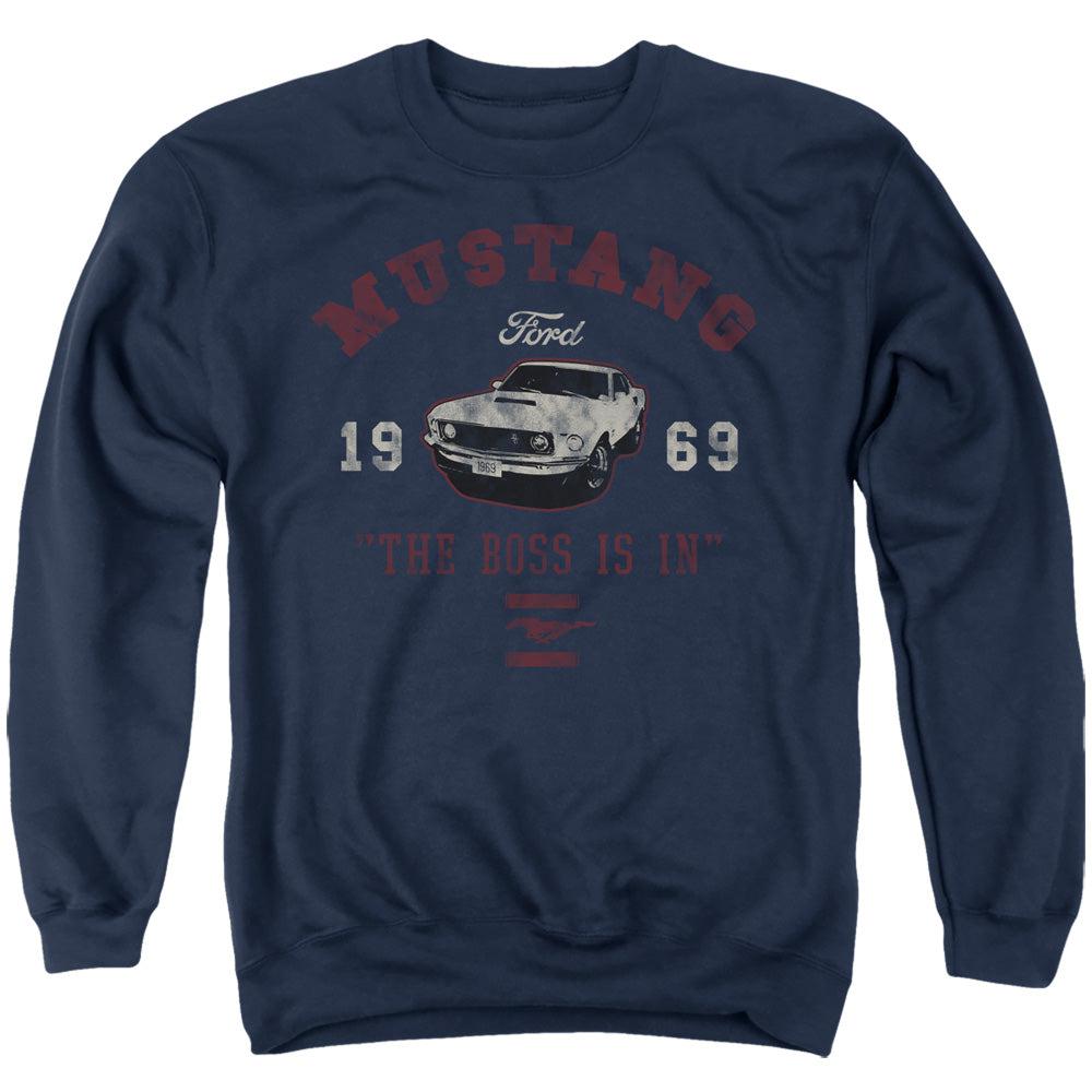 Ford Mustang The Boss Is In Sweatshirt-Grease Monkey Garage