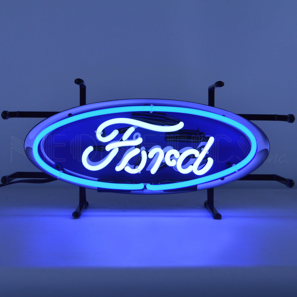 Ford Oval Junior Neon Sign-Neon Signs-Grease Monkey Garage