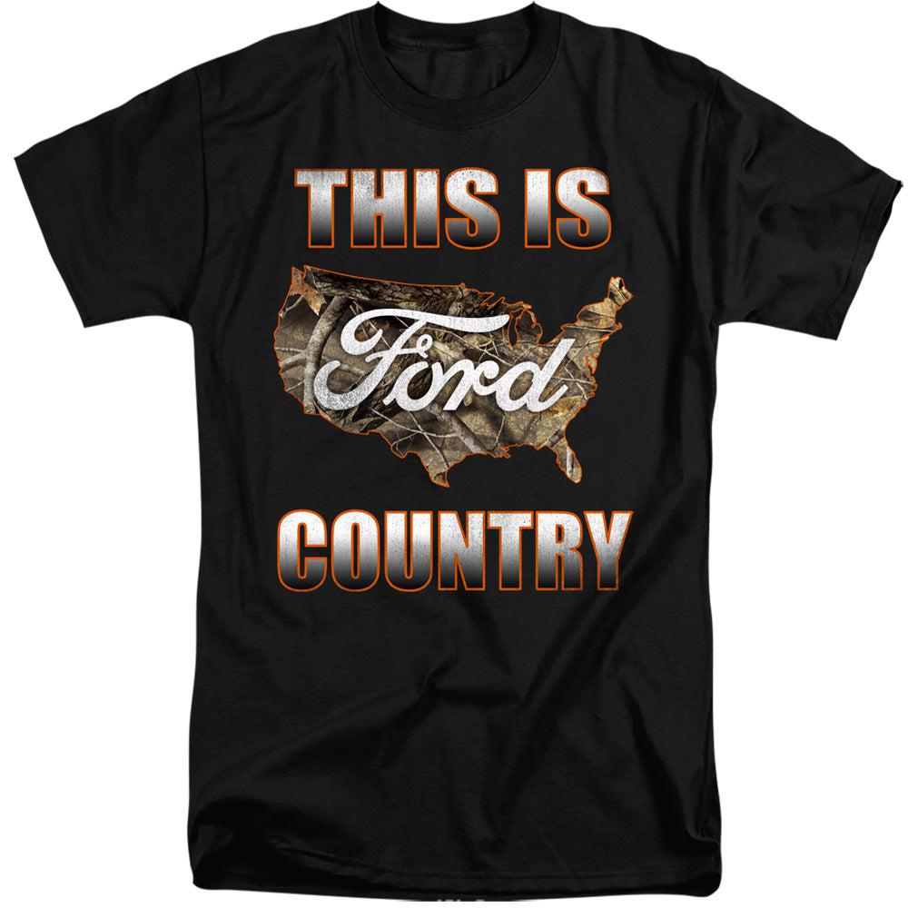 Ford This is Ford Country Camo Tall Short-Sleeve T-Shirt-Grease Monkey Garage
