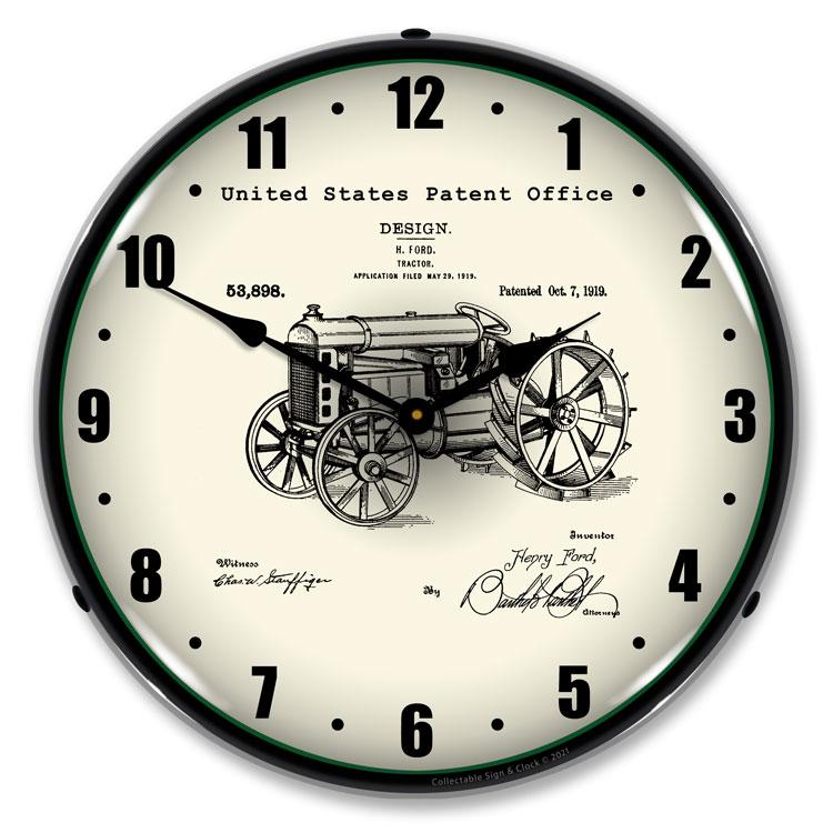 Ford Tractor 1919 Patent LED Clock-LED Clocks-Grease Monkey Garage