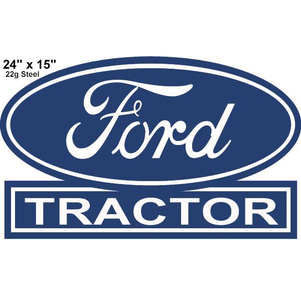 Ford Tractor Laser Cut Metal Sign-Metal Signs-Grease Monkey Garage