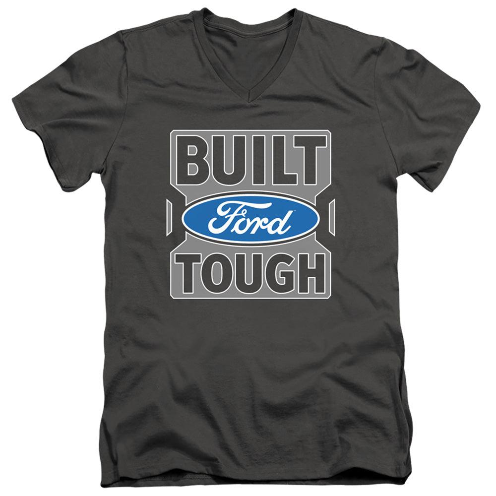 Ford Trucks Built Ford Tough Short-Sleeve V-Neck T-Shirt-Grease Monkey Garage