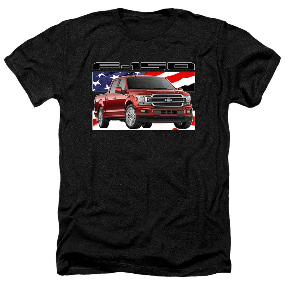 Ford Trucks F-150 American Flag Short-Sleeve T-Shirt-Grease Monkey Garage