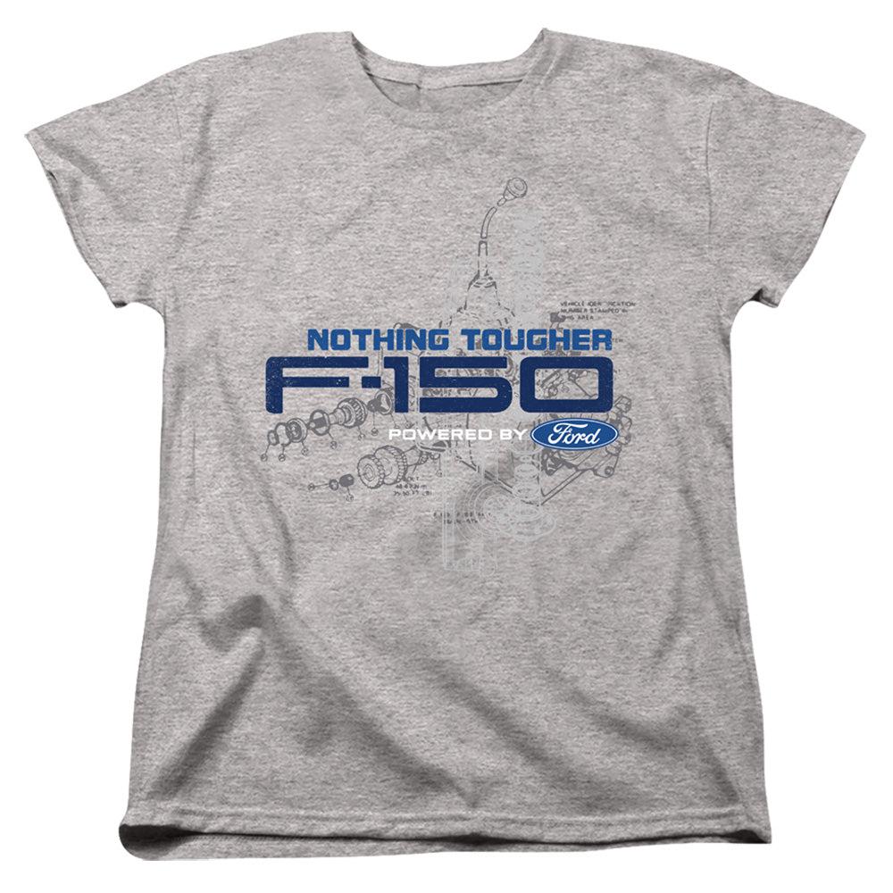 Ford Trucks F-150 Nothing Tougher Powered by Ford Women's Short-Sleeve T-Shirt-Grease Monkey Garage