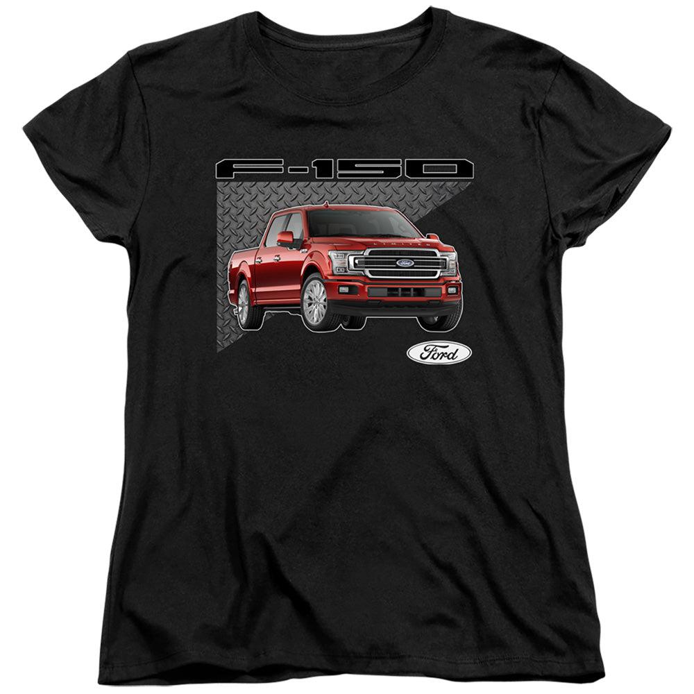 Ford Trucks F-150 Women's Short-Sleeve T-Shirt-Grease Monkey Garage