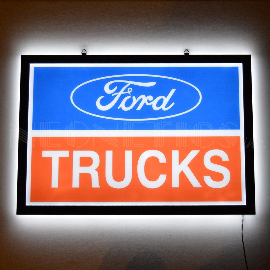 Ford Trucks Slim LED Sign-Grease Monkey Garage