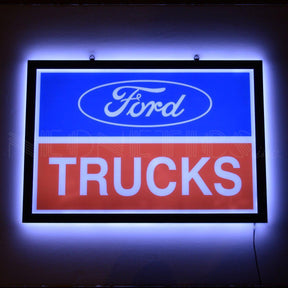 Ford Trucks Slim LED Sign-Grease Monkey Garage