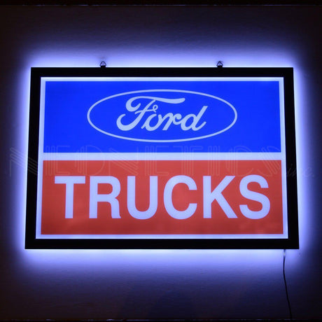Ford Trucks Slim LED Sign-Grease Monkey Garage