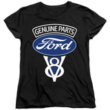 Ford V8 Genuine Parts Women's Short-Sleeve T-Shirt-Grease Monkey Garage