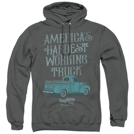 Ford Vintage America's Hardest Working Truck Pullover Hoodie-Grease Monkey Garage
