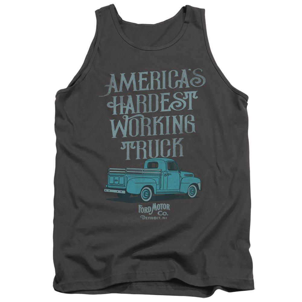 Ford Vintage America's Hardest Working Truck Tank Top-Grease Monkey Garage