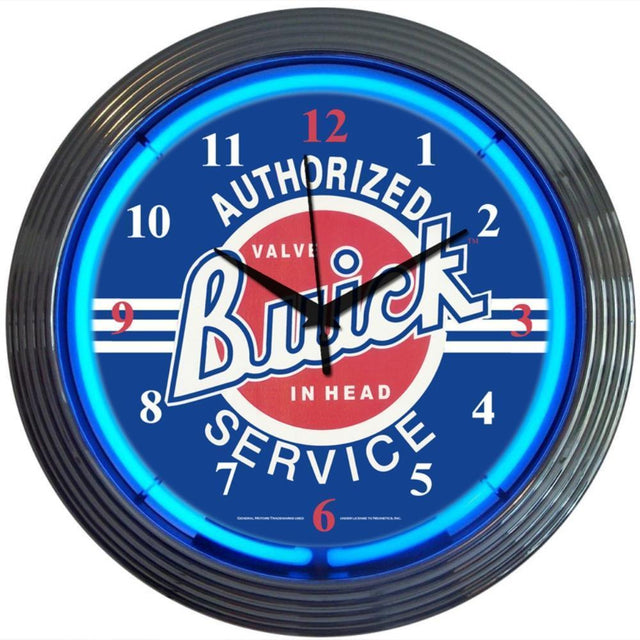 GM Buick Service Neon Clock-Clocks-Grease Monkey Garage