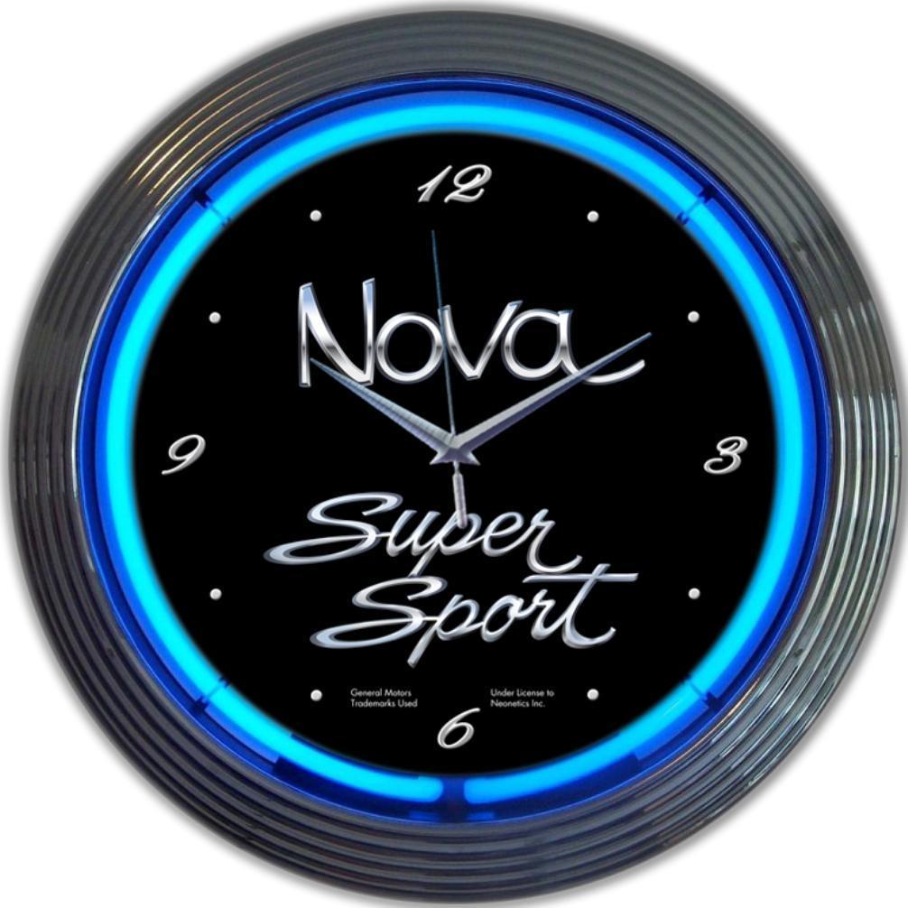 GM Chevy Nova Neon Clock-Clocks-Grease Monkey Garage