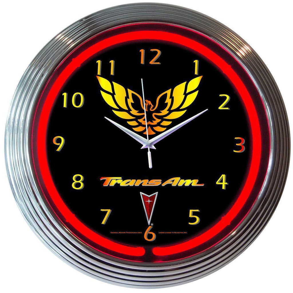 GM Trans Am Neon Clock-Clocks-Grease Monkey Garage
