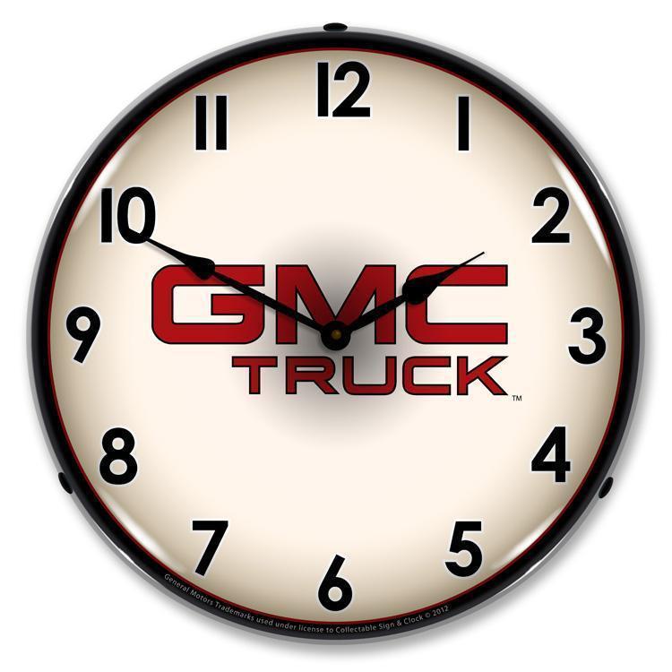 GMC Truck Backlit LED Clock-LED Clocks-Grease Monkey Garage