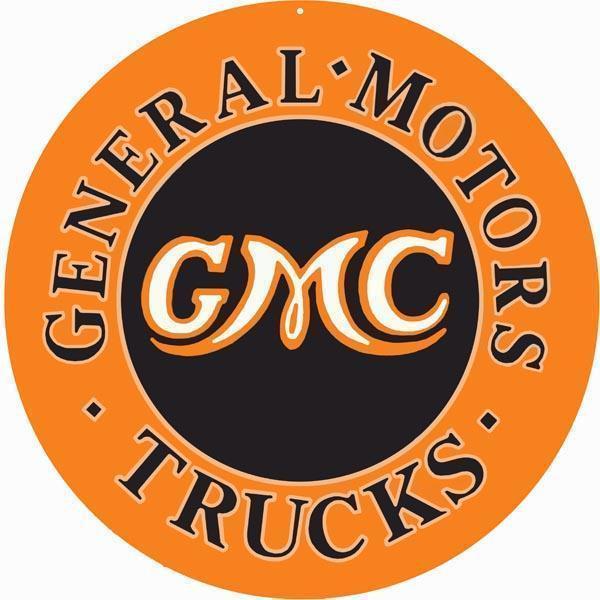 GMC Truck Metal Sign-Metal Signs-Grease Monkey Garage
